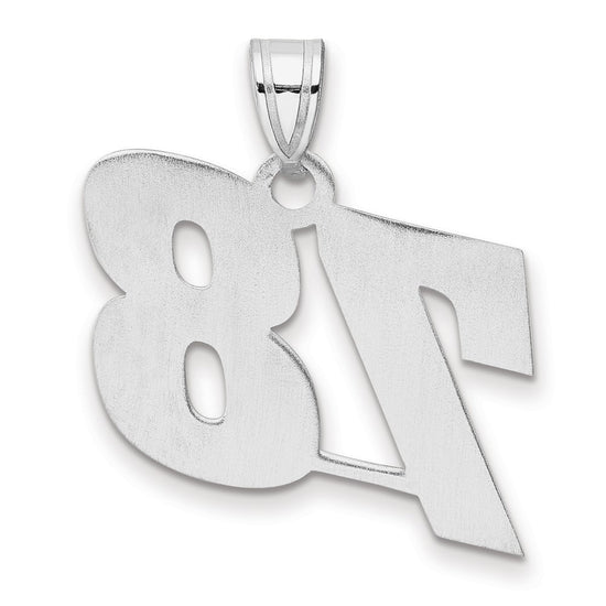 14kw Polished Block Number 78 Pendant