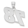 14kw Polished Block Number 78 Pendant