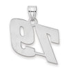 14kw Polished Block Number 79 Pendant