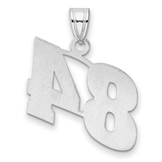 14kw Polished Block Number 84 Pendant