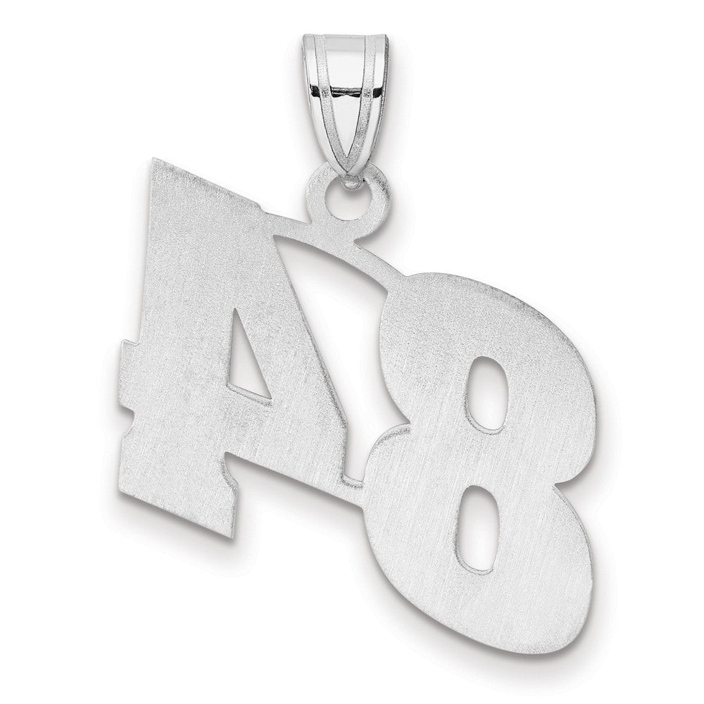 14kw Polished Block Number 84 Pendant