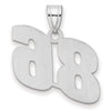 14kw Polished Block Number 86 Pendant