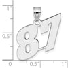 14kw Polished Block Number 87 Pendant
