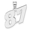 14kw Polished Block Number 87 Pendant