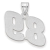 14kw Polished Block Number 89 Pendant