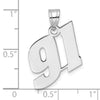 14kw Polished Block Number 91 Pendant