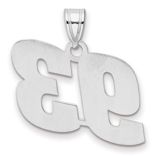 14kw Polished Block Number 93 Pendant