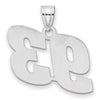 14kw Polished Block Number 93 Pendant