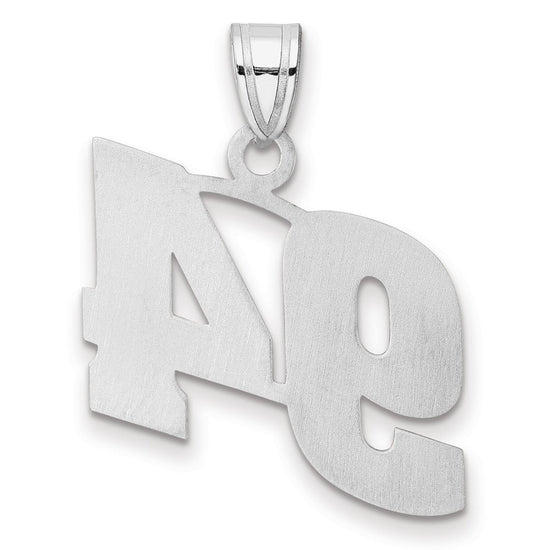 14kw Polished Block Number 94 Pendant