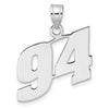 14kw Polished Block Number 94 Pendant