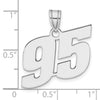 14kw Polished Block Number 95 Pendant