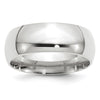 Platinum 8mm Standard Comfort Fit Wedding Band Size 11