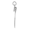 Gold Diamond-cut Heart Charm Holder