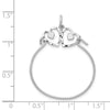 Gold Diamond-cut Heart Charm Holder
