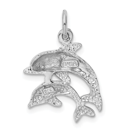 Gold Polished Dolphin Pendants