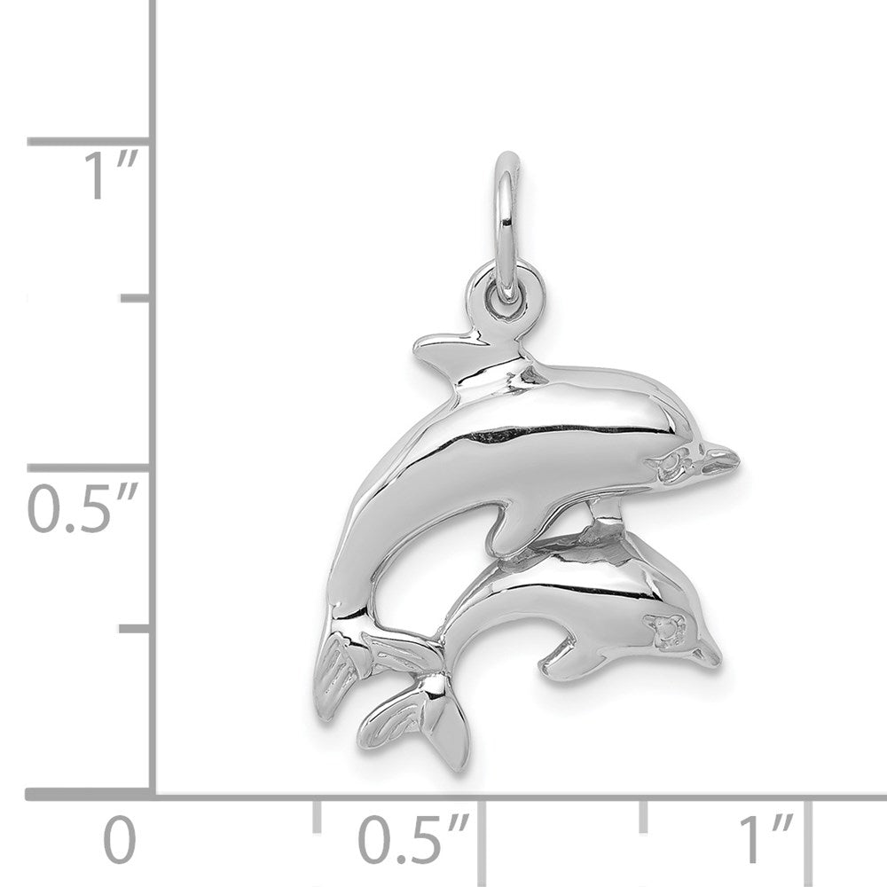 Gold Polished Dolphin Pendants