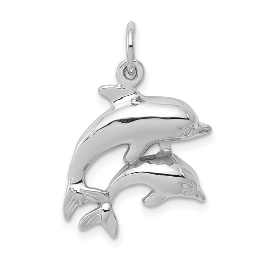 Gold Polished Dolphin Pendants