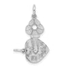 Gold Break-apart Heart and Key Charm