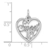 Gold SWEET 16 Heart Charm
