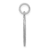 14k White Gold Cut-out Angel in Heart Charm