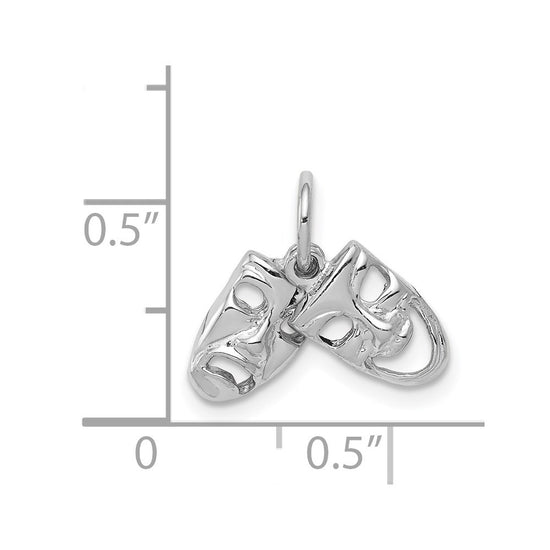 Gold Comedy/Tragedy Charm