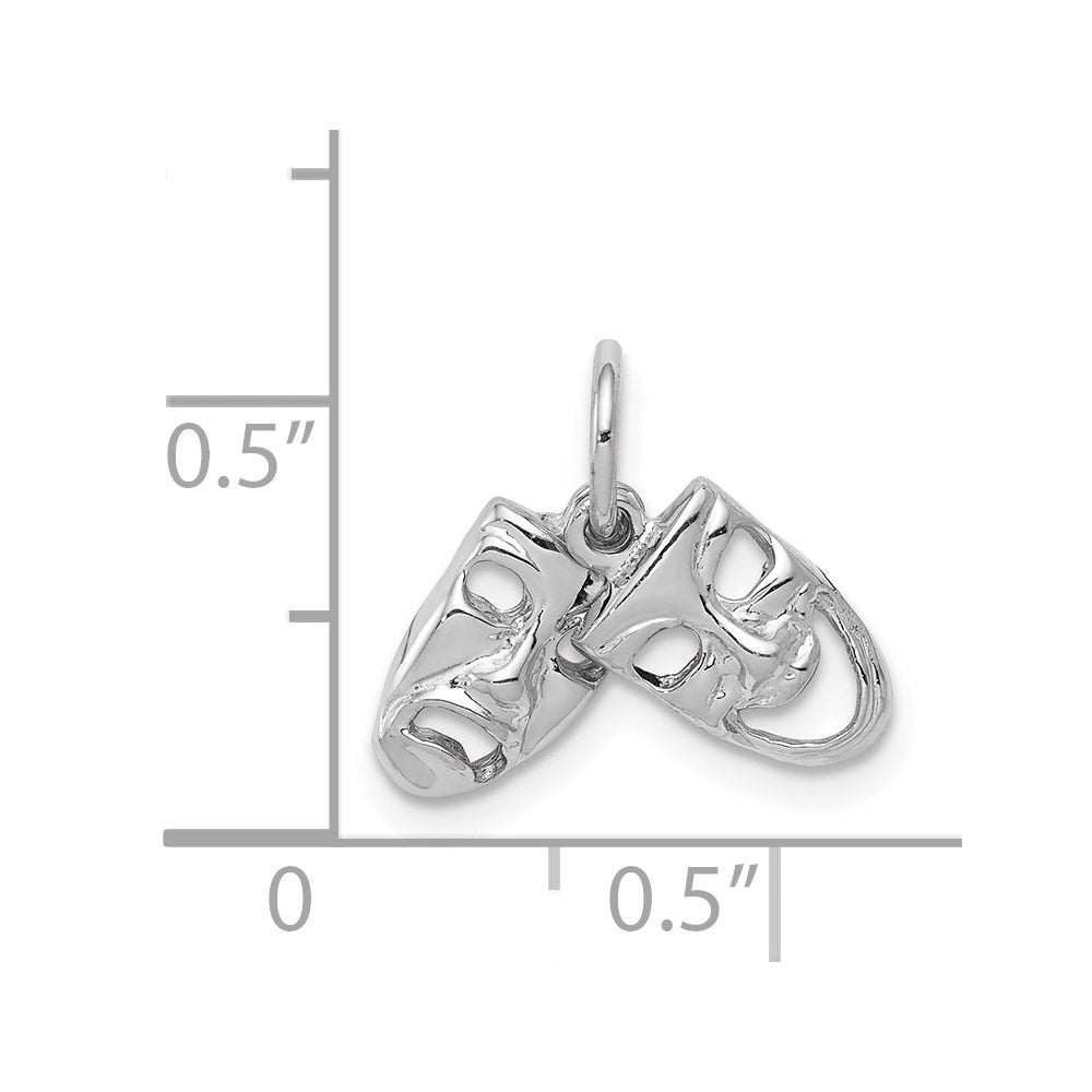 Gold Comedy/Tragedy Charm