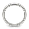 14k White Gold 6mm Double Milgrain Comfort Fit Wedding Band Size 13