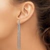 Gold Beaded Chandelier Shepard Hook Earrings