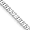Gold (10K & 14K) Flat Beveled Curb Chains