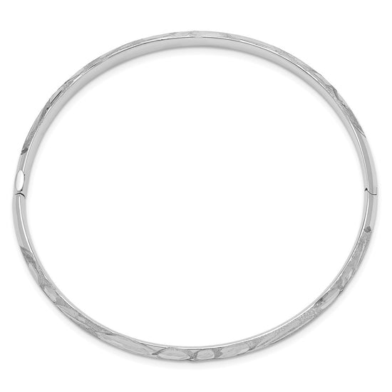 Gold Florentine Engraved Hinged Bangles