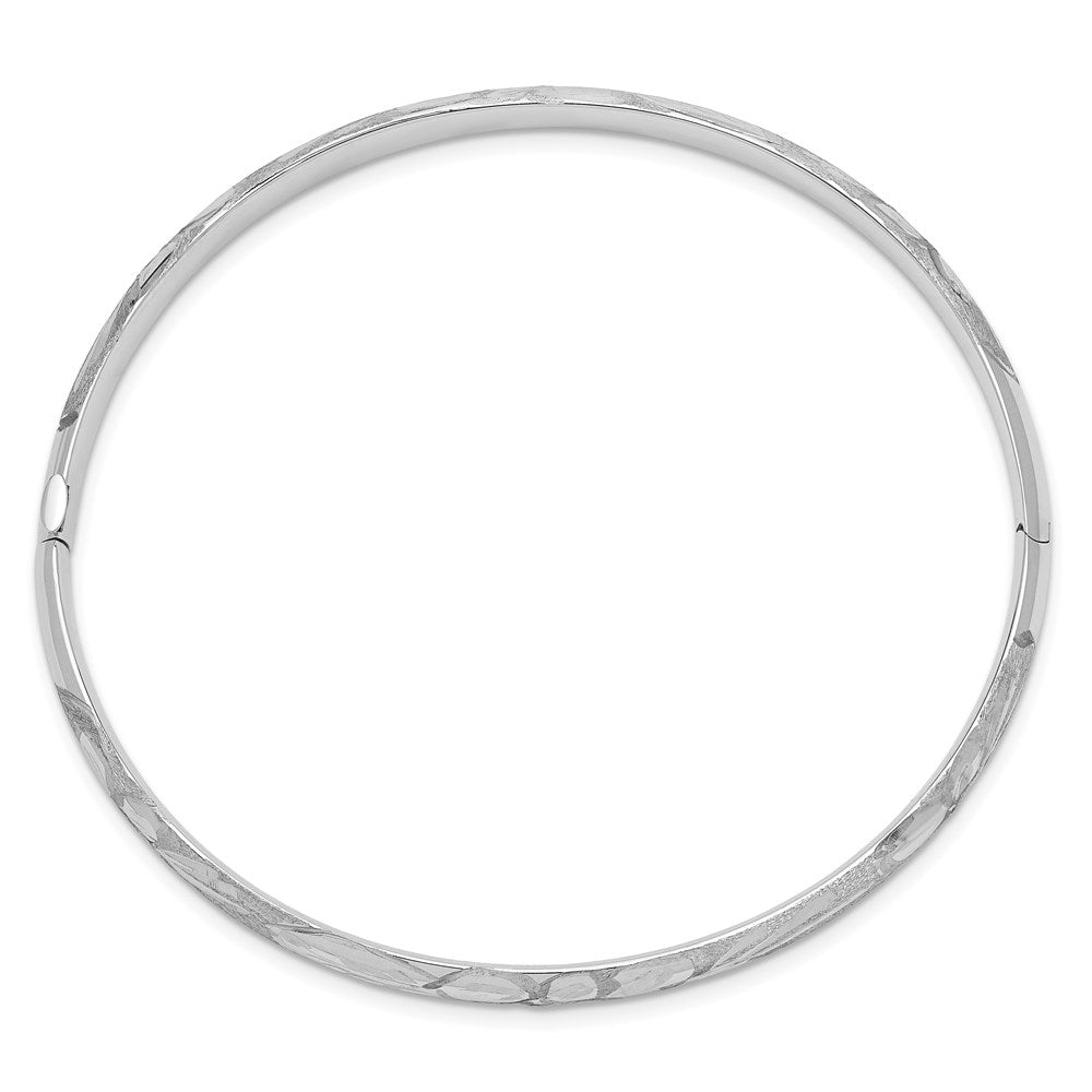 Gold Florentine Engraved Hinged Bangles