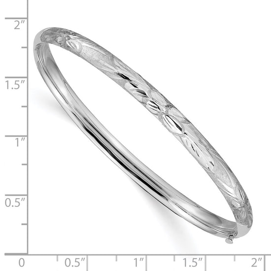 Gold Florentine Engraved Hinged Bangles