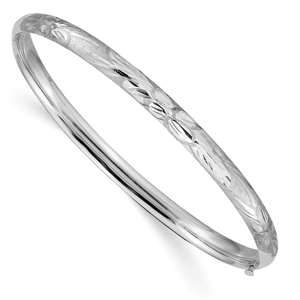 Gold Florentine Engraved Hinged Bangles