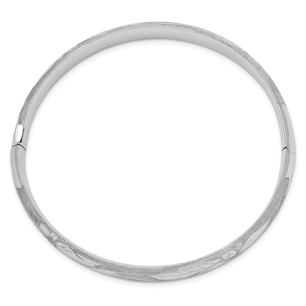 Gold Florentine Engraved Hinged Bangles