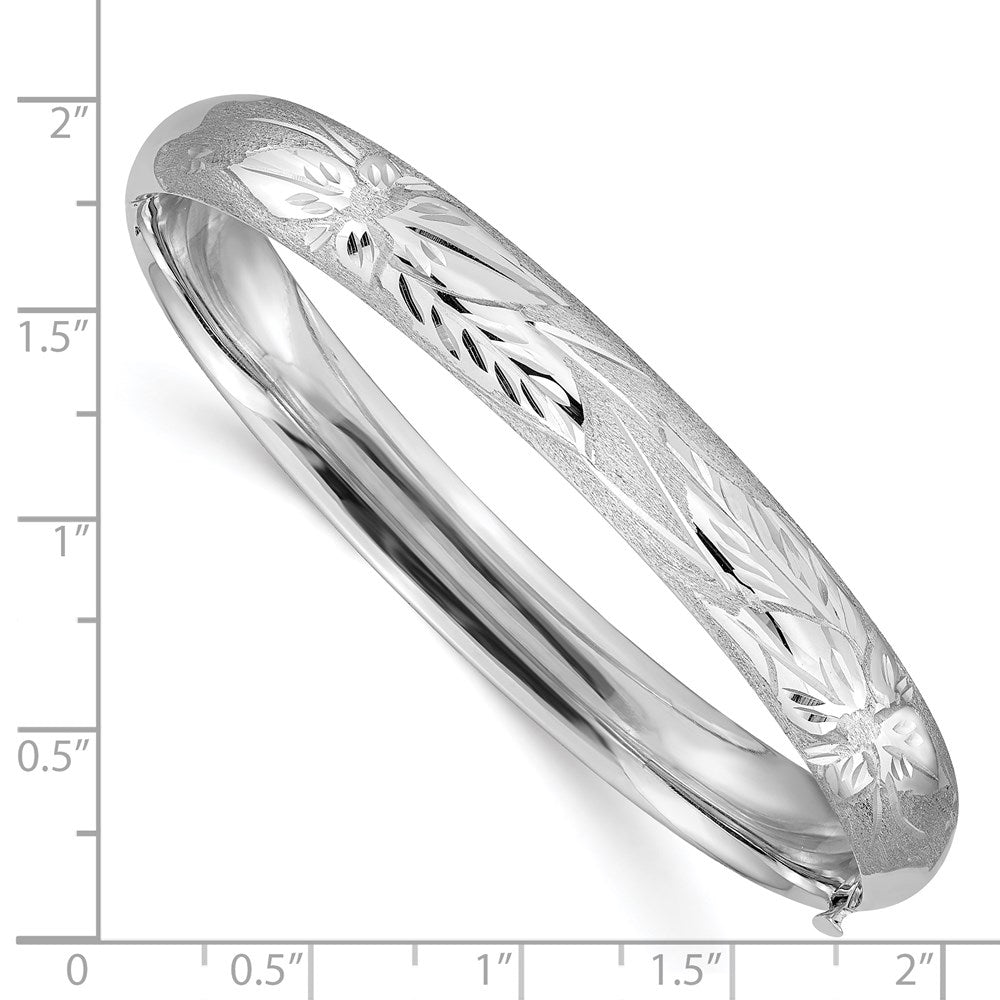 Gold Florentine Engraved Hinged Bangles