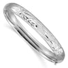 Gold Florentine Engraved Hinged Bangles