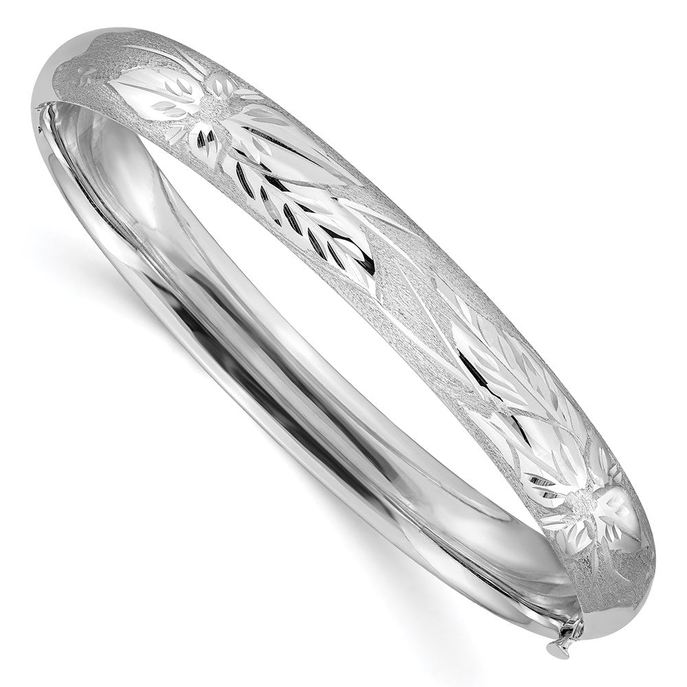 Gold Florentine Engraved Hinged Bangles