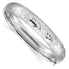Gold Florentine Engraved Hinged Bangles