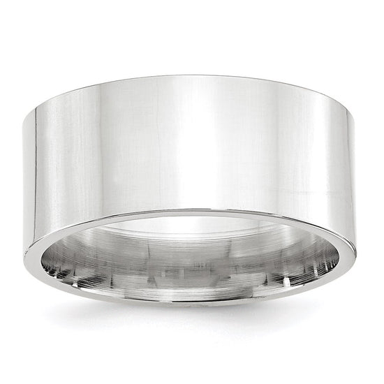 Platinum 10mm Standard Flat Comfort Fit Band Size 9