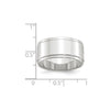 Flat with Step-Down Edge Band — 10 mm