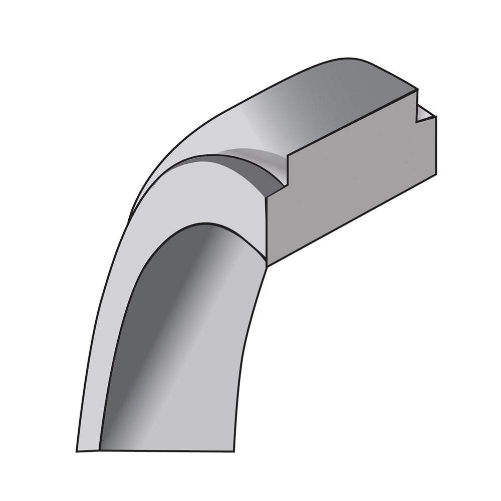 Flat with Step-Down Edge Band — 10 mm