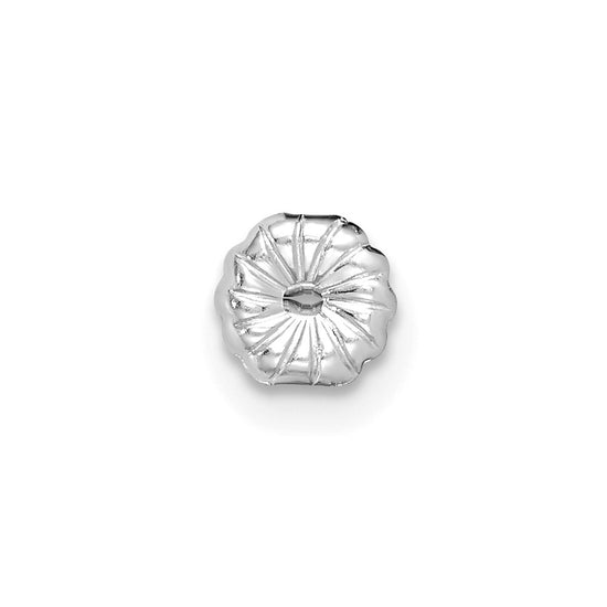 14k White Gold 1/2 carat Lab Grown Diamond VS+ F+ Round Complete Four Prong Heavyweight Stud Earrings