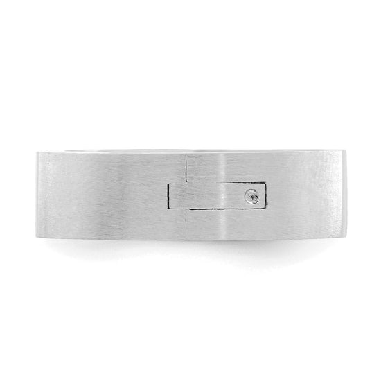 14k White Gold 6mm CLIQ Hinged Shank Size 5.5