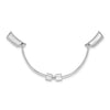 14k White Gold 2.6mm Finger Size 5-7 Adjusto Shank