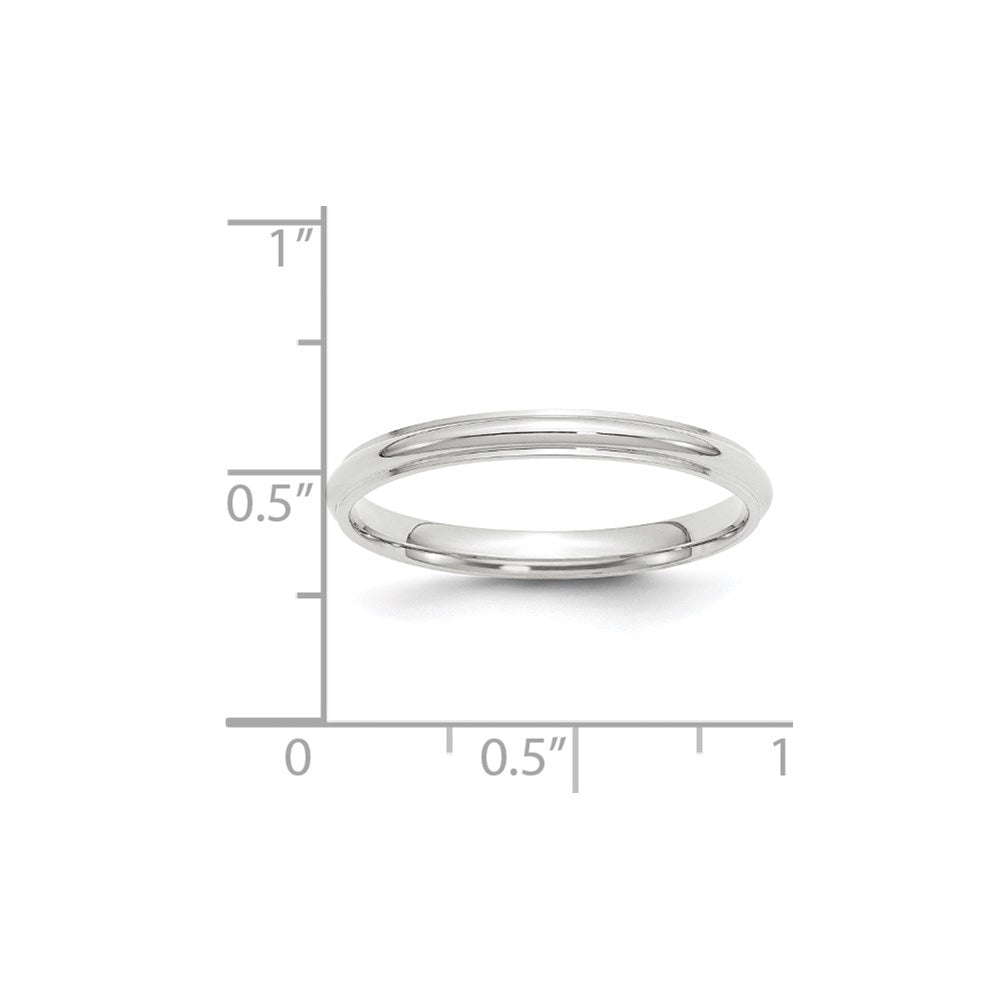 Half Round with Edge Band — 2.5 mm