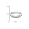 Half Round with Edge Band — 4 mm