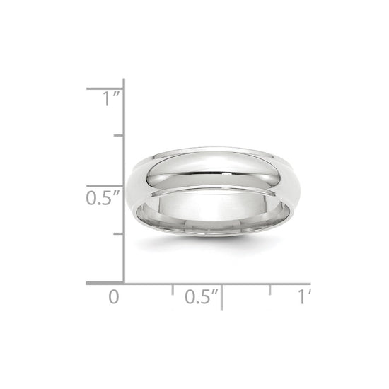 Half Round with Edge Band — 6 mm