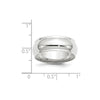 Half Round with Edge Band — 8 mm