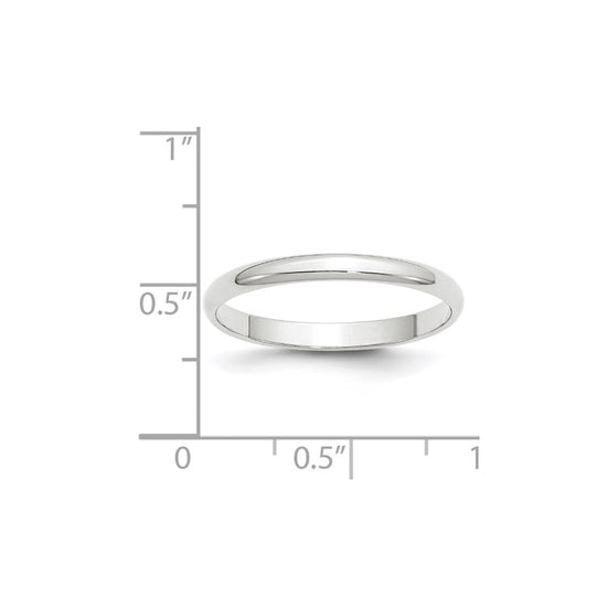 Half Round Lightweight Band — 2.5 mm