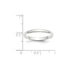 Half Round Lightweight Band — 2.5 mm